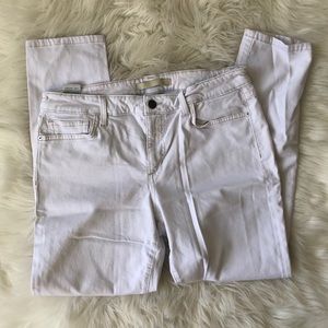 Joe’s midrise white skinny jeans